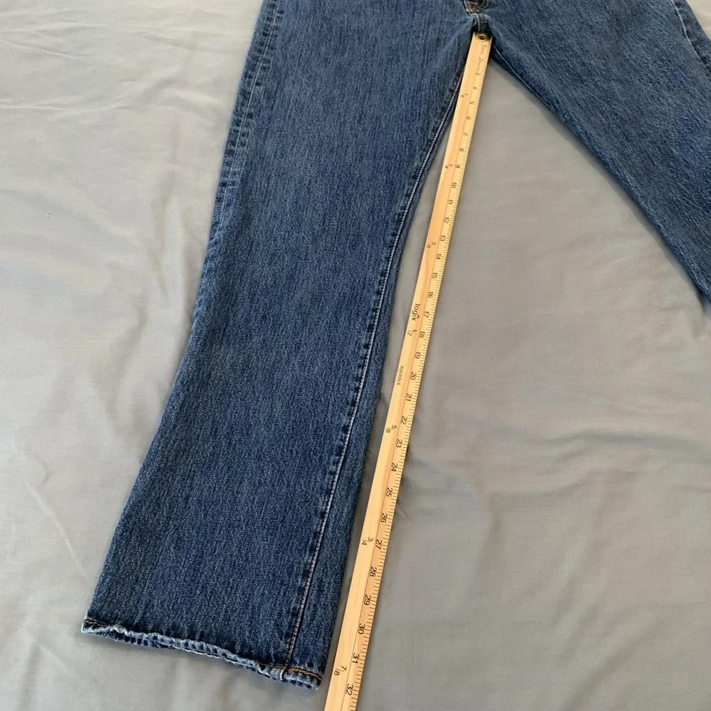 Levis 501 Jeans Mens 38x34 Blue Medium Wash Straight Leg Button‎ Fly Denim Pants